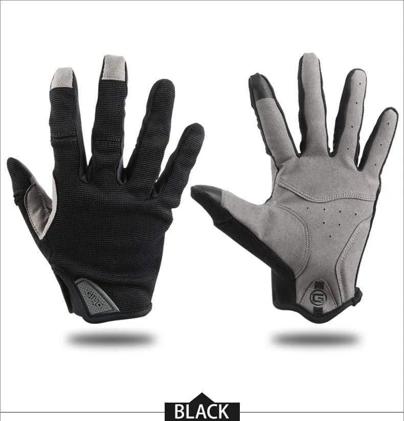 Cycling Full Finger Gloves Touch Screen Anti-slip Bicycle Lycra Fabric Mittens Bicicleta Road Bike Long Glove