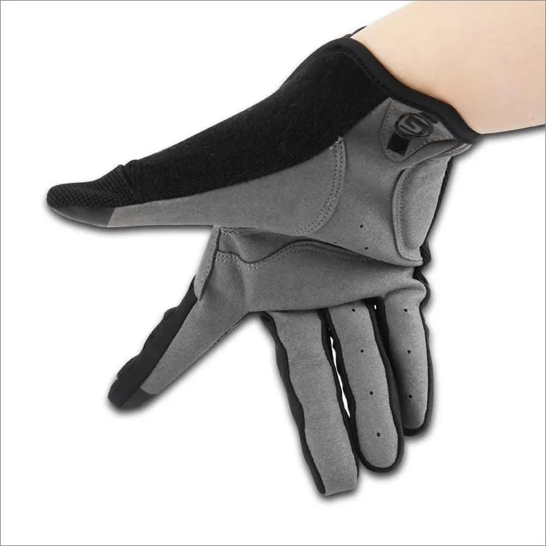 Cycling Full Finger Gloves Touch Screen Anti-slip Bicycle Lycra Fabric Mittens Bicicleta Road Bike Long Glove