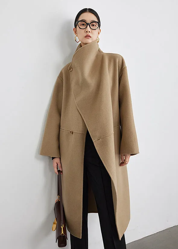 Ellie Wool Blend Spread Collar Coat