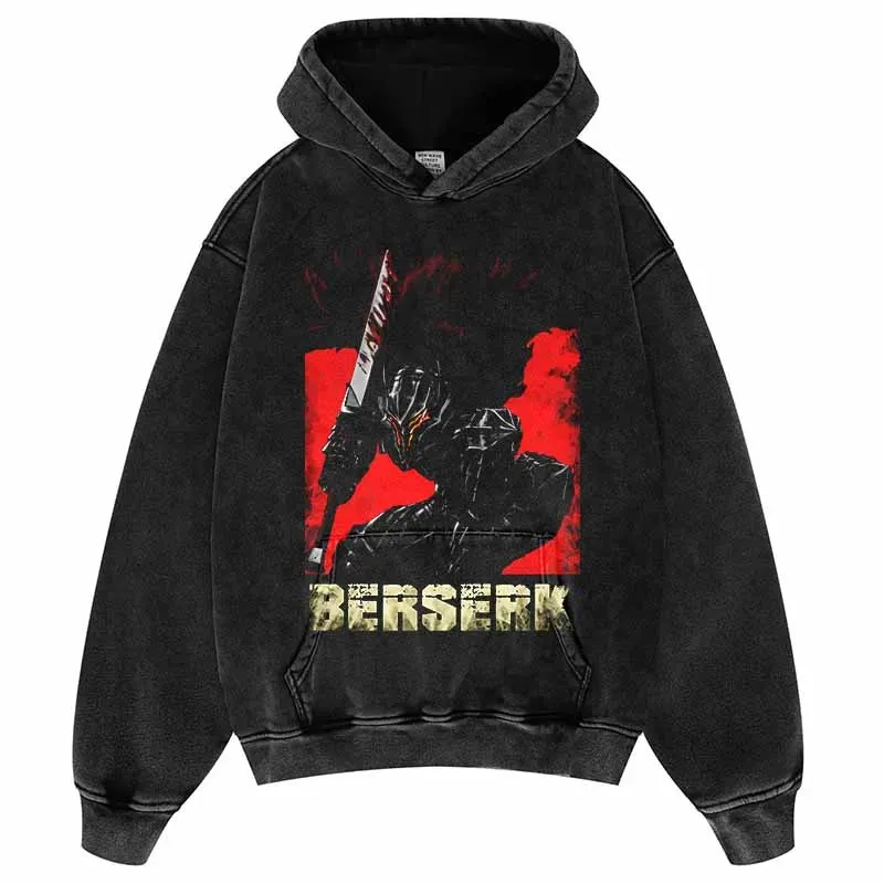 Vintage Japanese Anime Hoodie Men Streetwear Hip Hop Sweatshirt Guts Graphic Hoodie Harajuku COTTON Hoodies Pullover JFCQ02