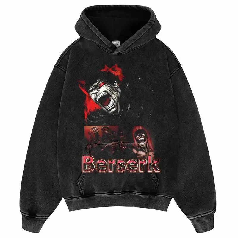 Vintage Japanese Anime Hoodie Men Streetwear Hip Hop Sweatshirt Guts Graphic Hoodie Harajuku COTTON Hoodies Pullover JFCQ02