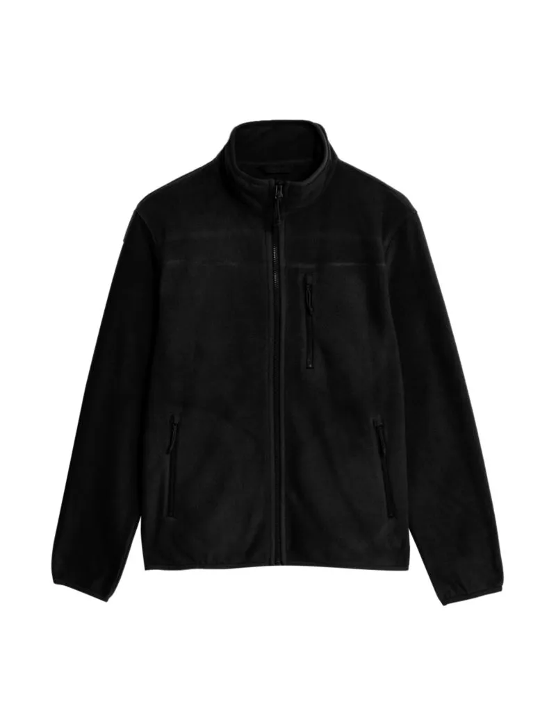 Recycled Fleece Zip Up Funnel Neck Jacket