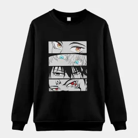 New Japanese Anime Sweatshirt Women Men Harajuku Pullover Fashion Round Neck Sweatshirts Casual Long Sleeve Tops