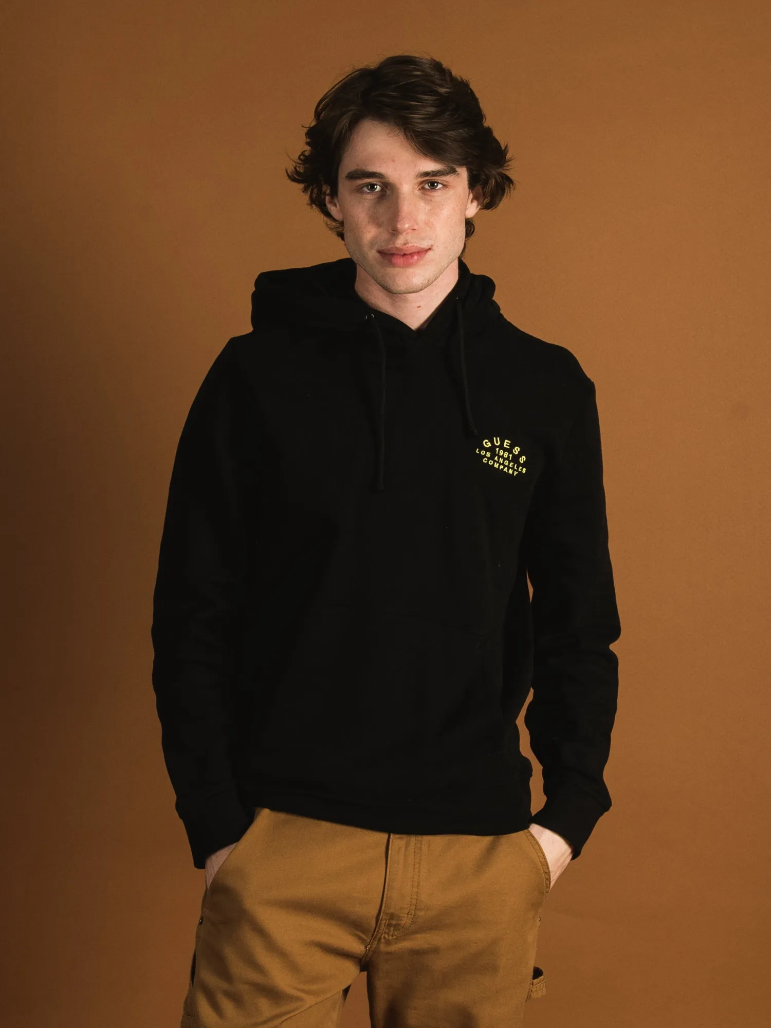 GUESS ALOIS PULLOVER FLEECE HOODIE