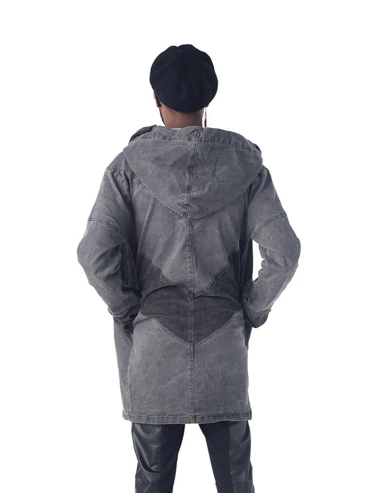 Ninja Long Coat Stonewash