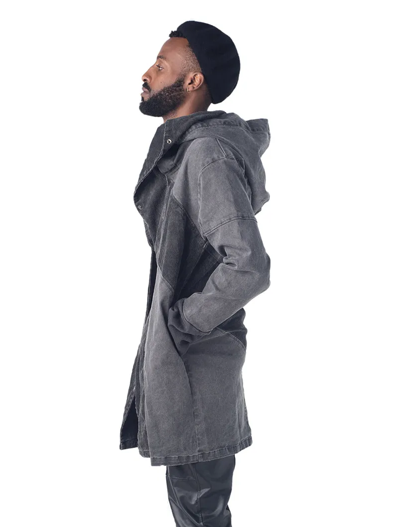 Ninja Long Coat Stonewash