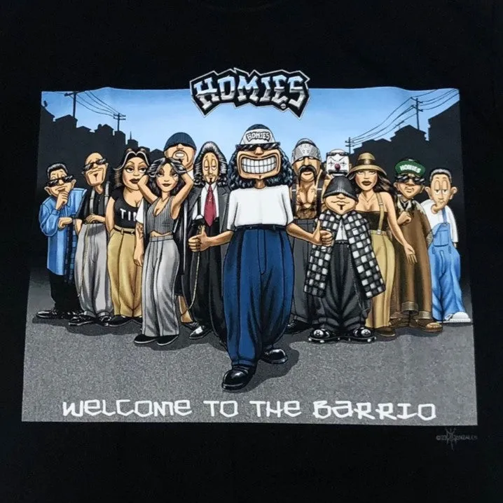 DGA Homies Signature Welcome To The Barrio Men Graphic T-Shirt