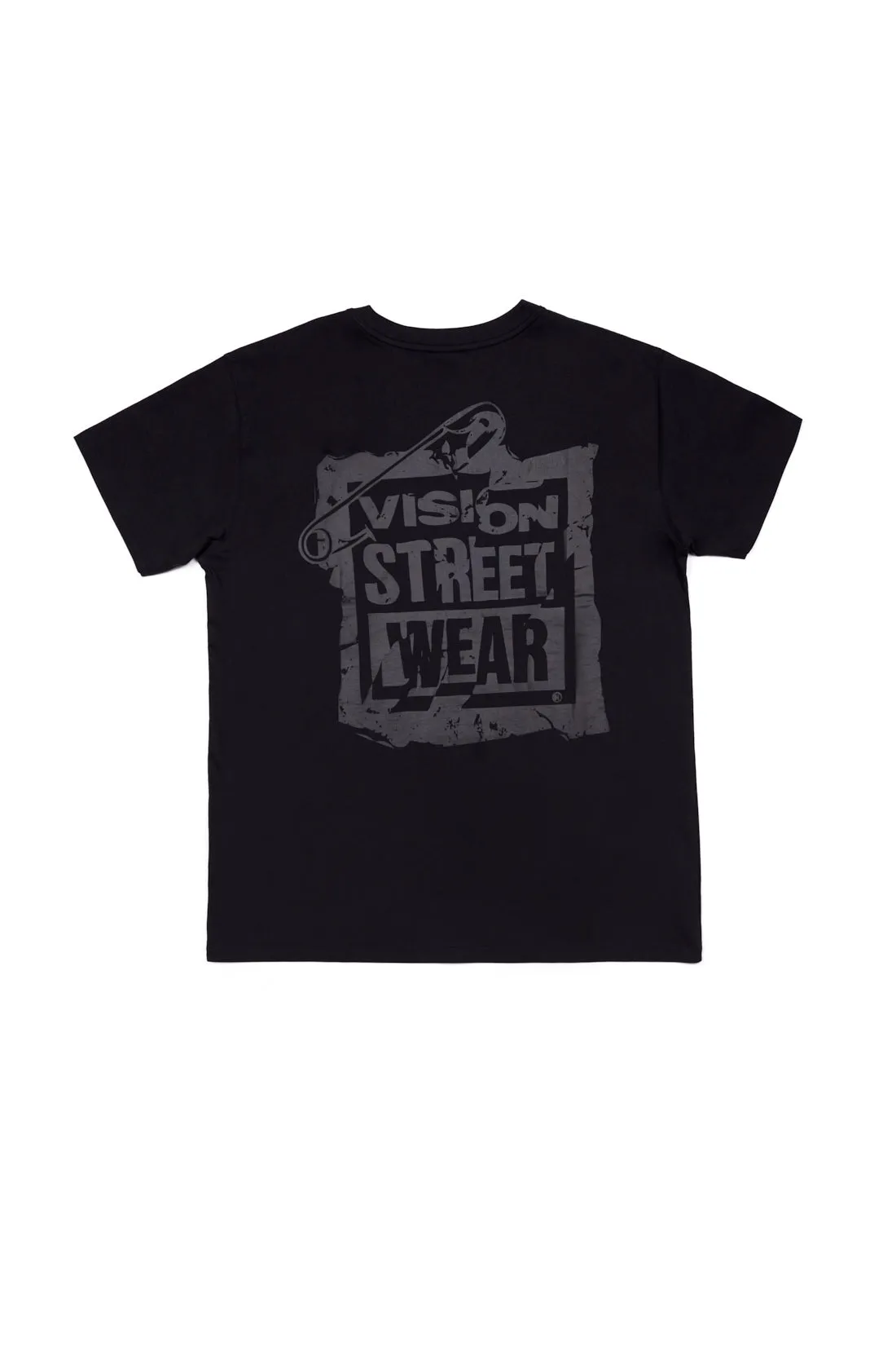 Safety Pin Logo T-Shirt - Black