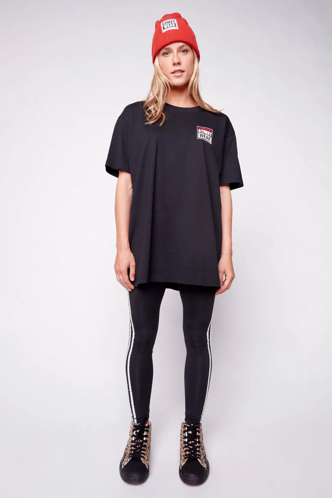 Safety Pin Logo T-Shirt - Black