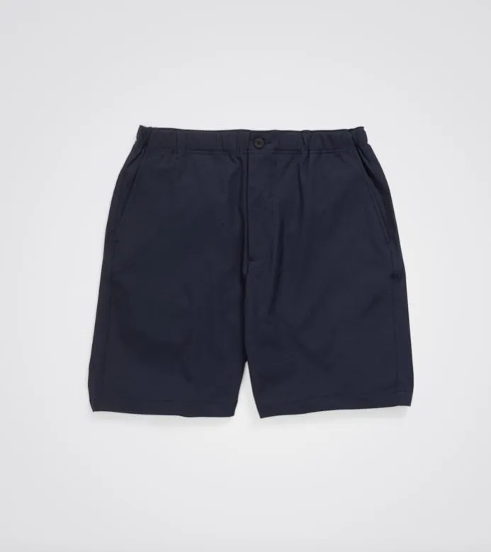 Norse Ezra Relaxed Solotex Twill Shorts Dark Navy