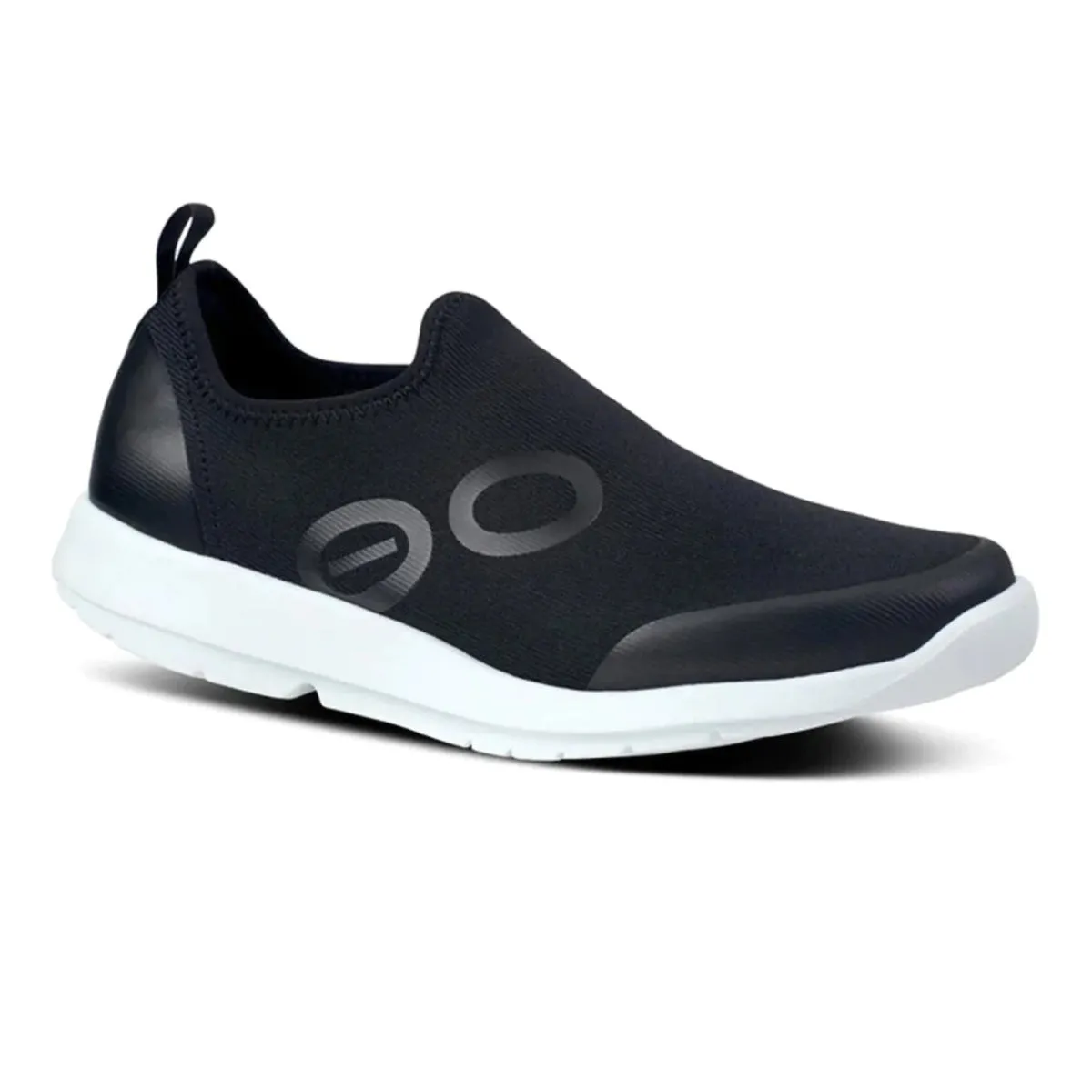 OOFOS Men's Oomg Sport Black/White Sole