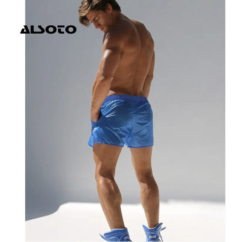 Men Short Bottoms Quick Drying Translucent Shorts Beach Shorts