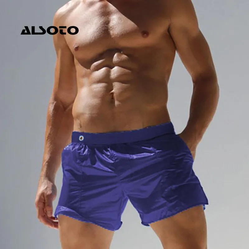 Men Short Bottoms Quick Drying Translucent Shorts Beach Shorts