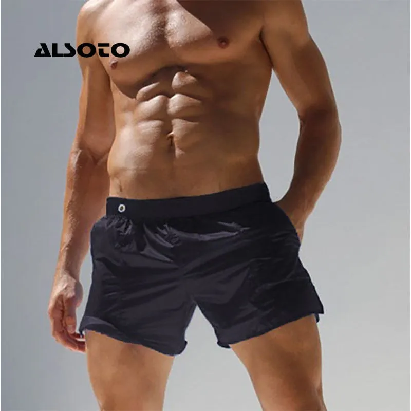 Men Short Bottoms Quick Drying Translucent Shorts Beach Shorts