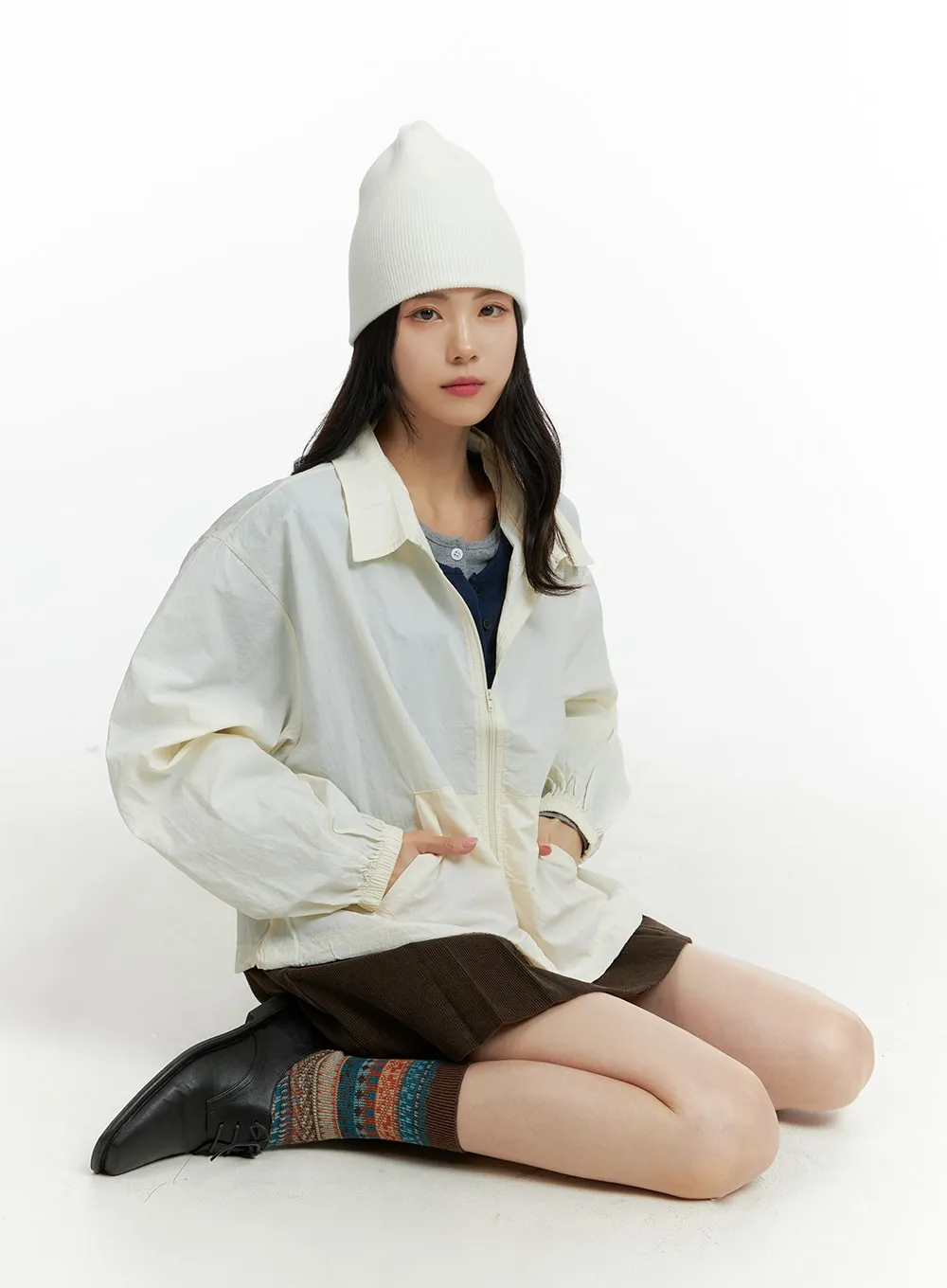 Oversized Zip-Up Jacket OF414