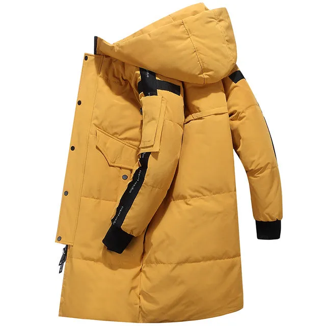 ASHORESHOP Winter Down Jacket Men 80% White Duck Down Jacket