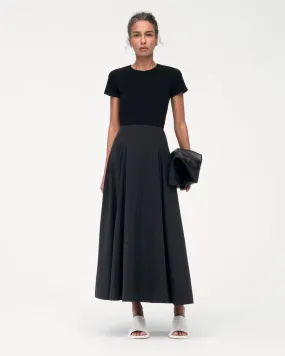 Paneled Full Skirt