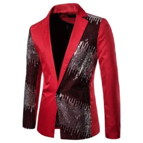 Party-wear Blazer Coat Jacket - Red