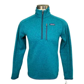 Patagonia 'Better Sweater' 1/4 Zip Fleece in Bright Blue Heather - Men's Small