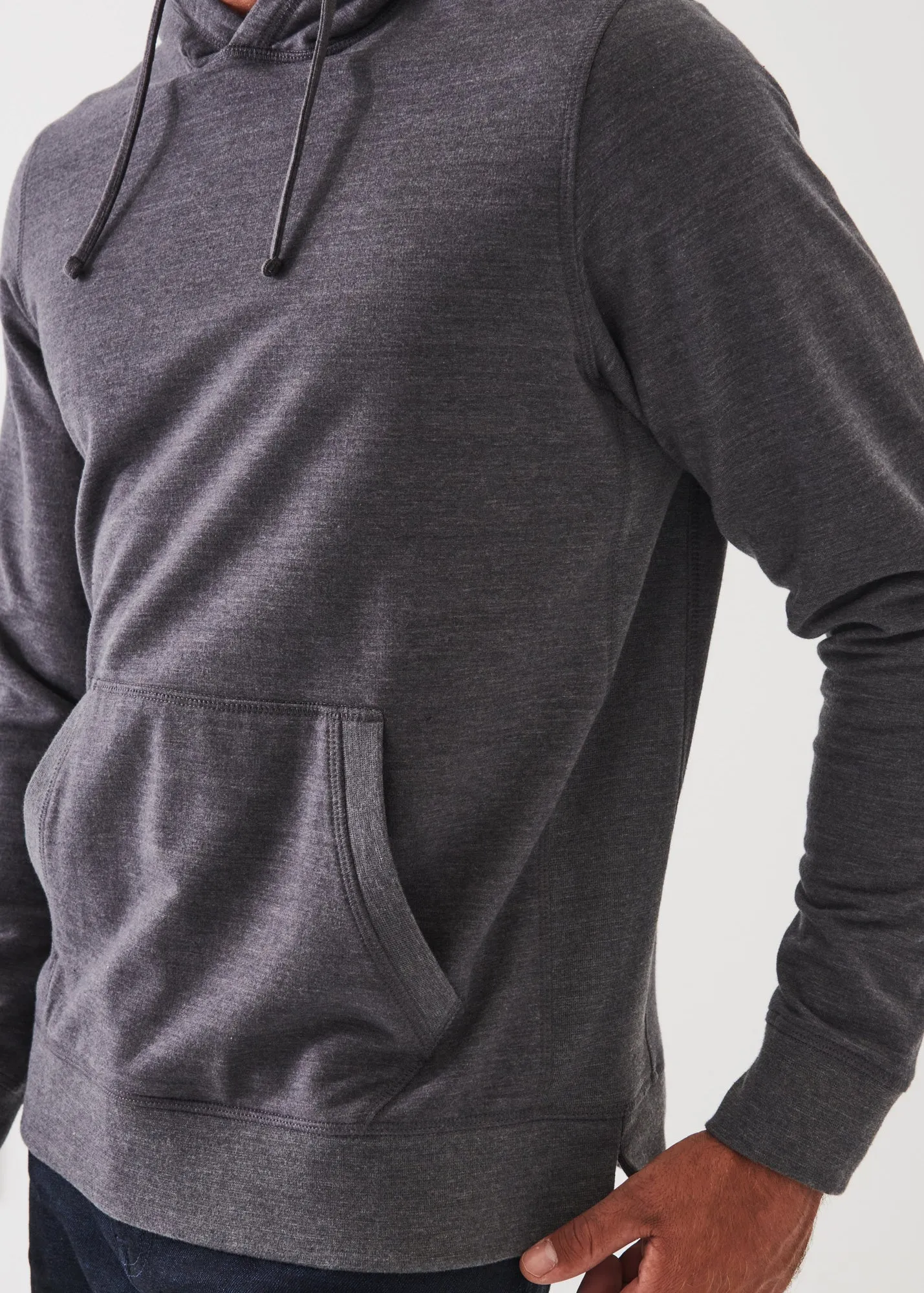 PIMA STRETCH FLEECE HOODIE