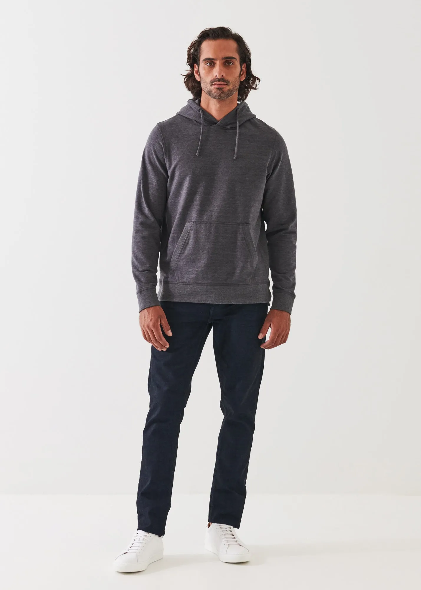 PIMA STRETCH FLEECE HOODIE