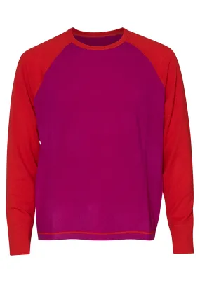 Pink & Orange Rugby Cashmere Sweater