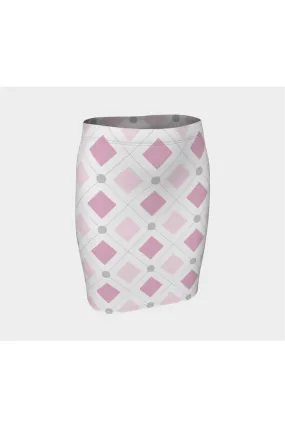 Pink Diamond Fitted Skirt