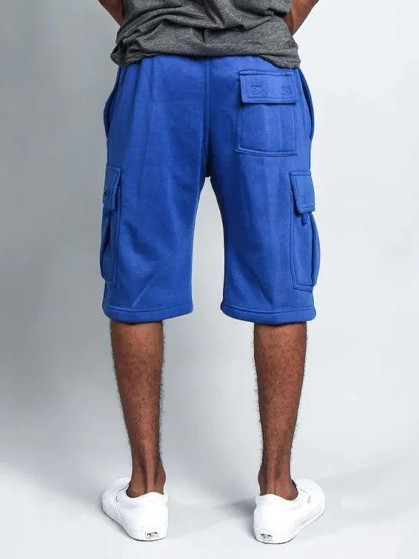 Straight-Leg Men Linen Cargo Shorts