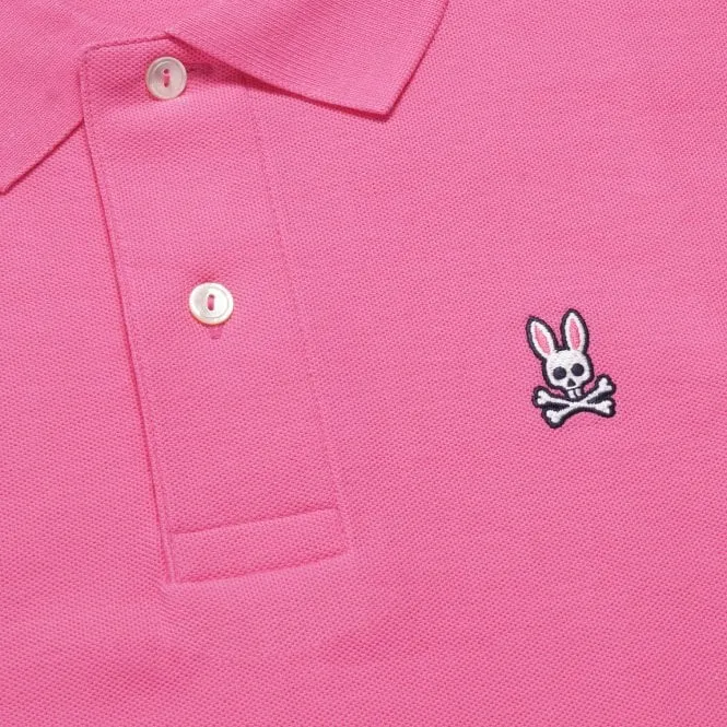 Psycho Bunny Mens Classic Polo (Love Pink)