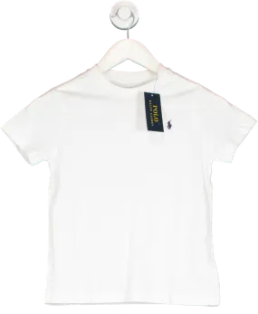 Polo Ralph Lauren White Core Replen Polo Logo T Shirt 7 Years