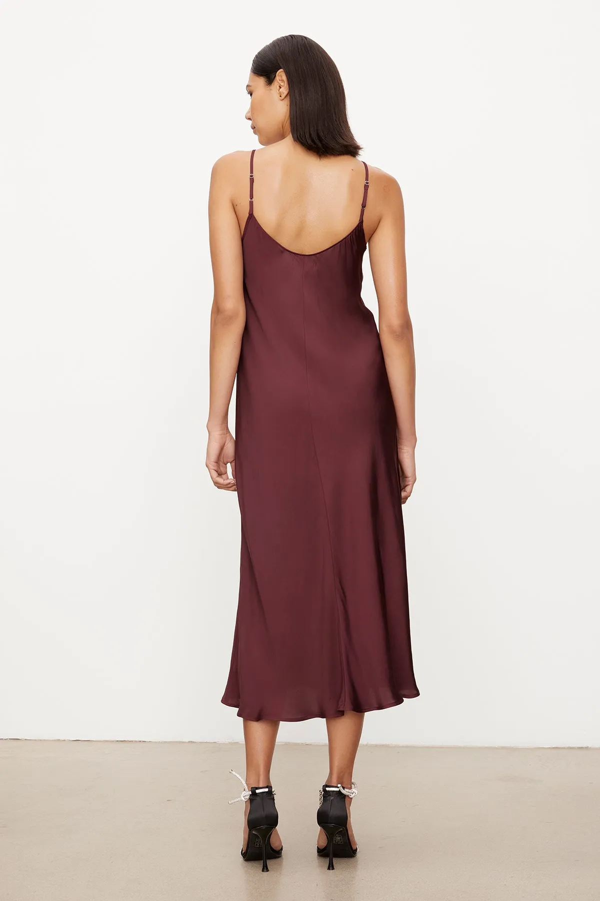 POPPY SATIN SLIP DRESS