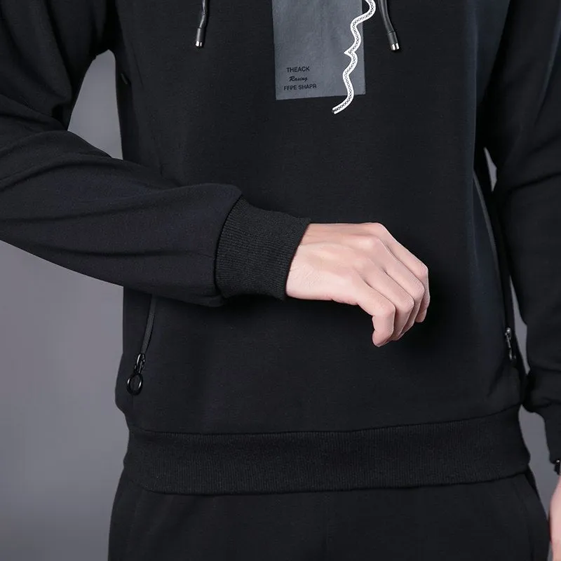 Men's Sports Suits Set Hoodie Hooded Sweatshirt Tracksuit