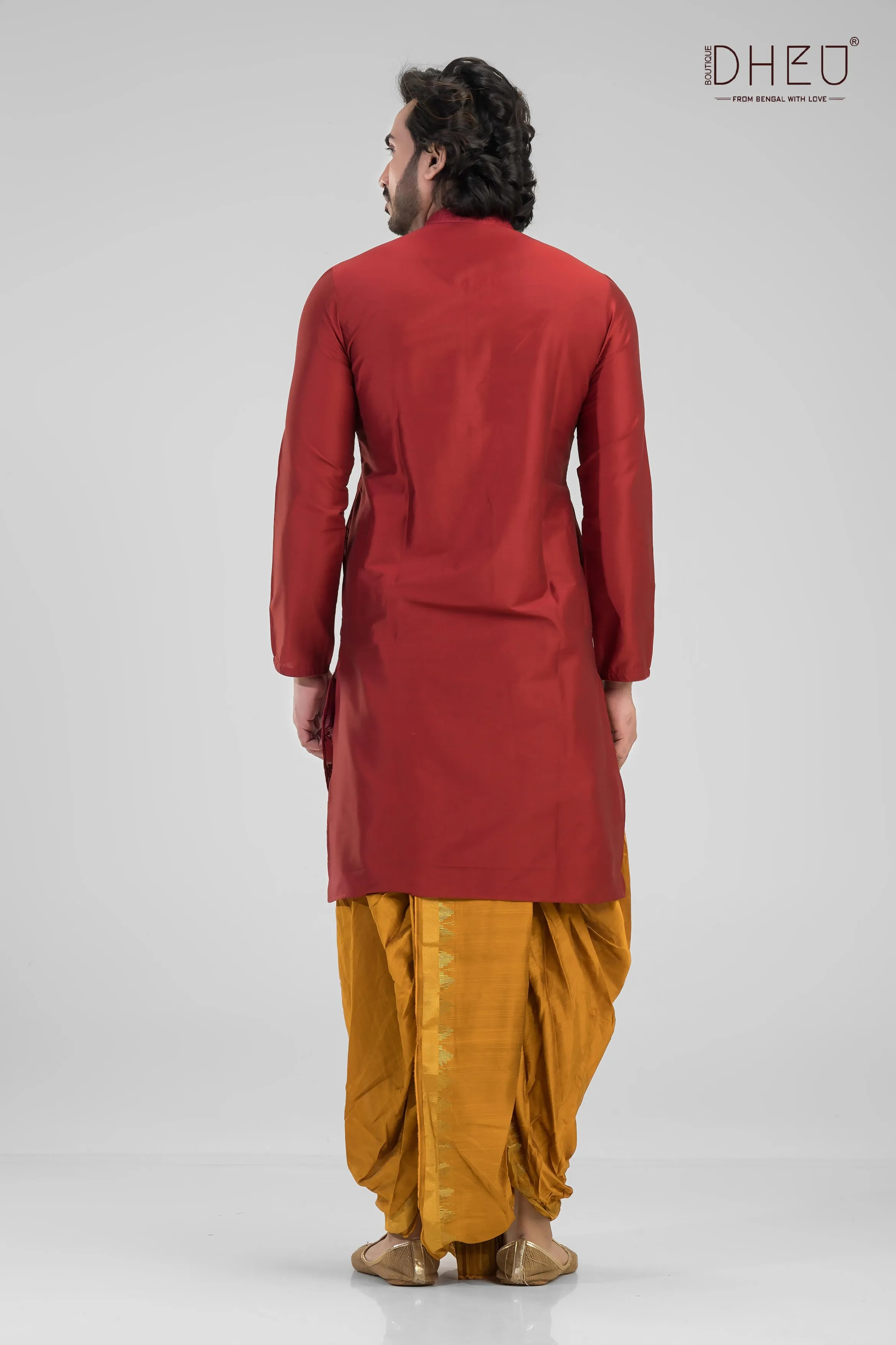 The Shaadi Set-Up-Men's Kurta   Dhoti(Optional)