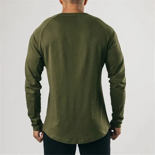 Slim Fit T-Shirt Heren - Army green