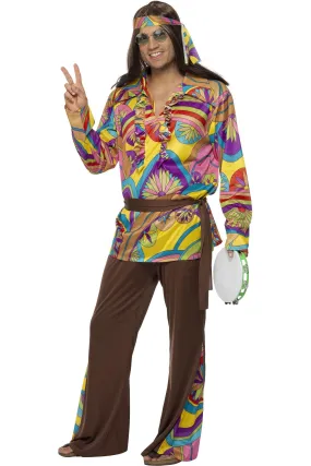 Psychedelic Hippie Man Costume