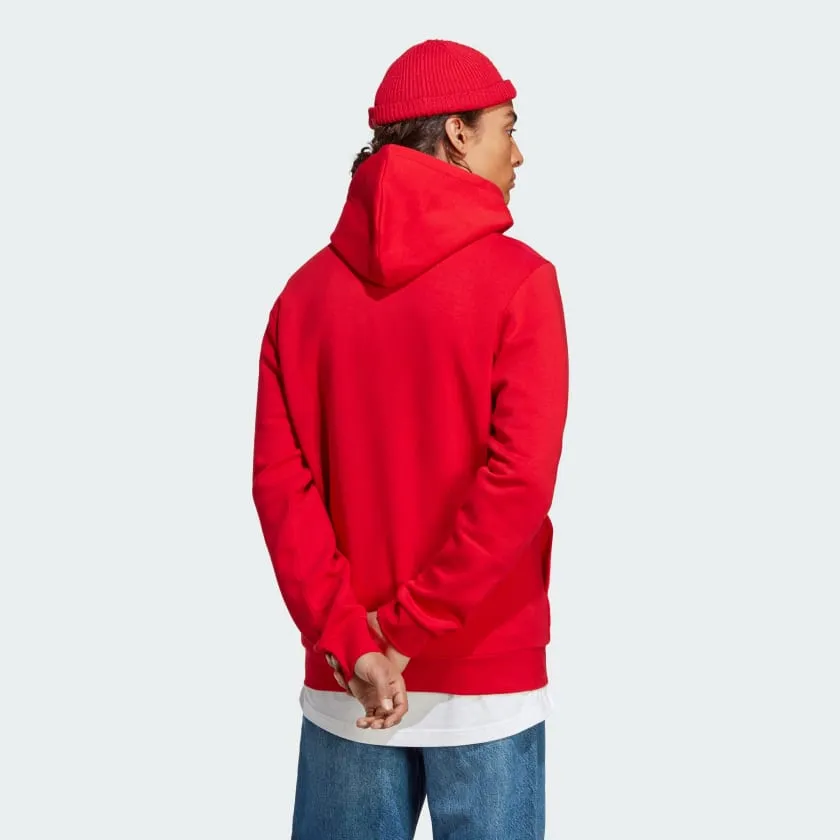 ADIDAS MEN'S FEELCOZY RED HOODIE