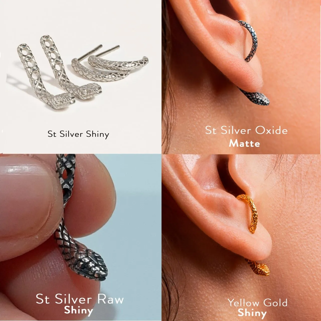 Salma Gold Snake Ear Jackets