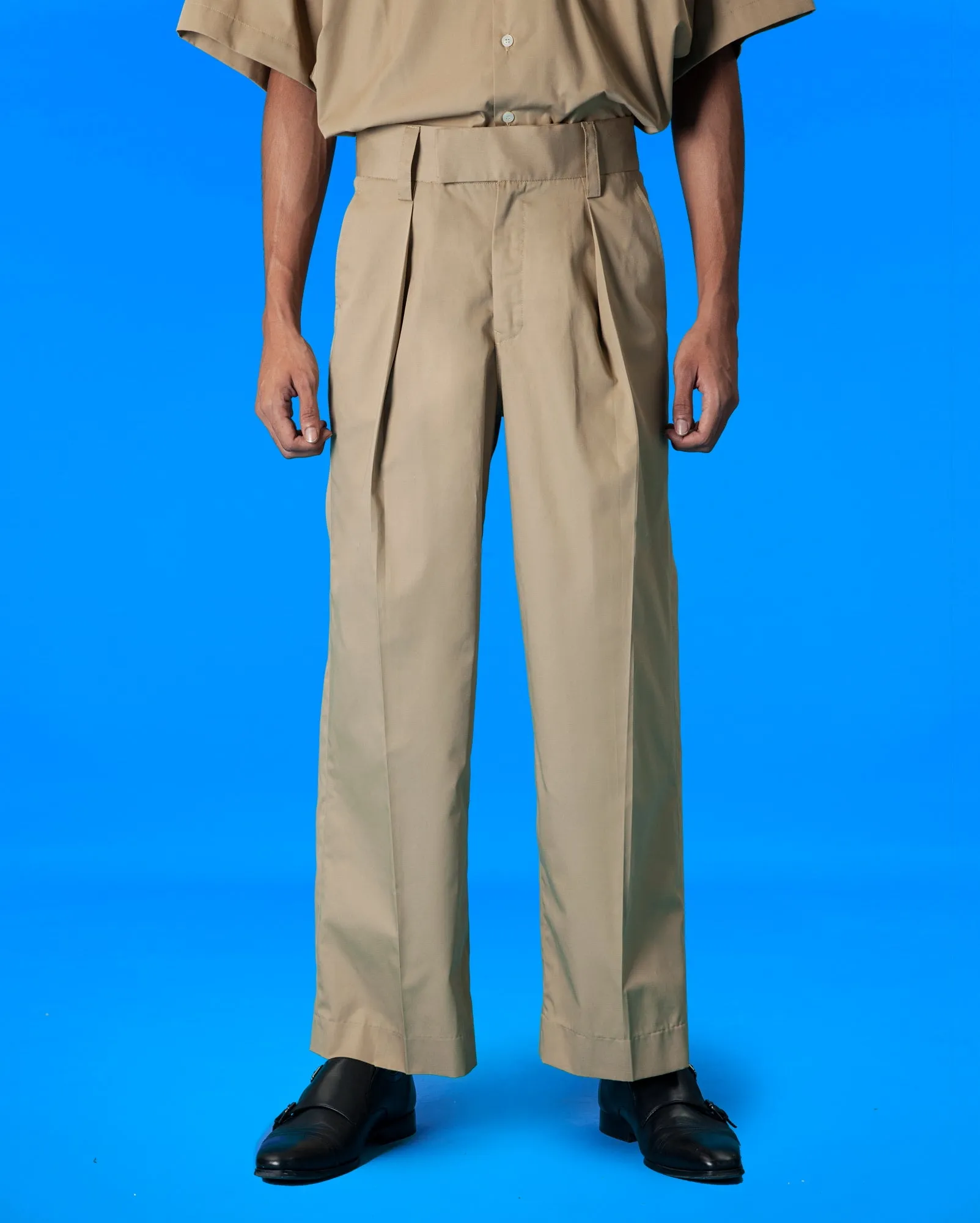 Cotton Gaucho Pants (Khaki)