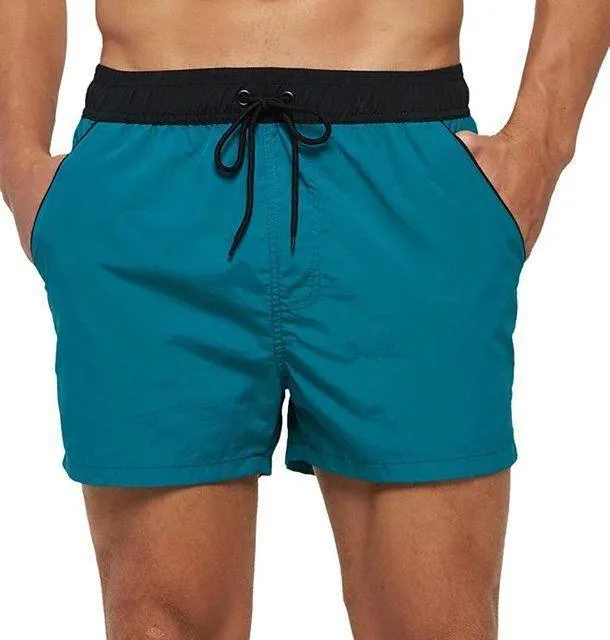 Patchwork Beach Shorts For Men