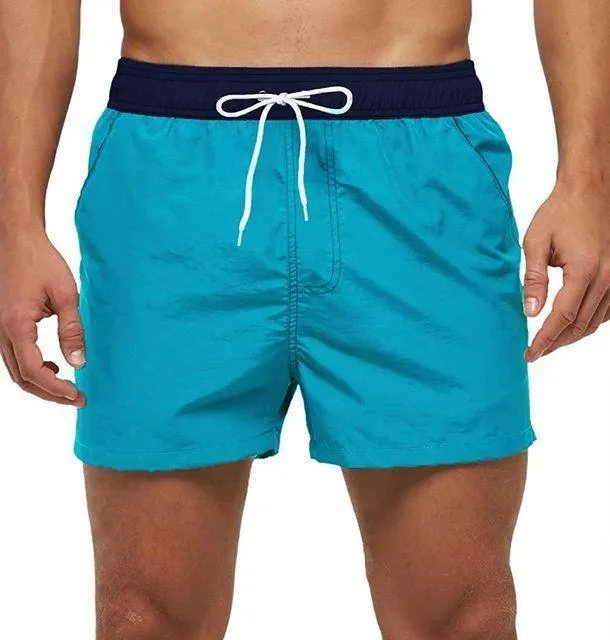 Patchwork Beach Shorts For Men