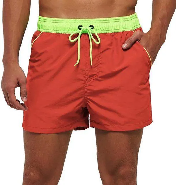 Patchwork Beach Shorts For Men