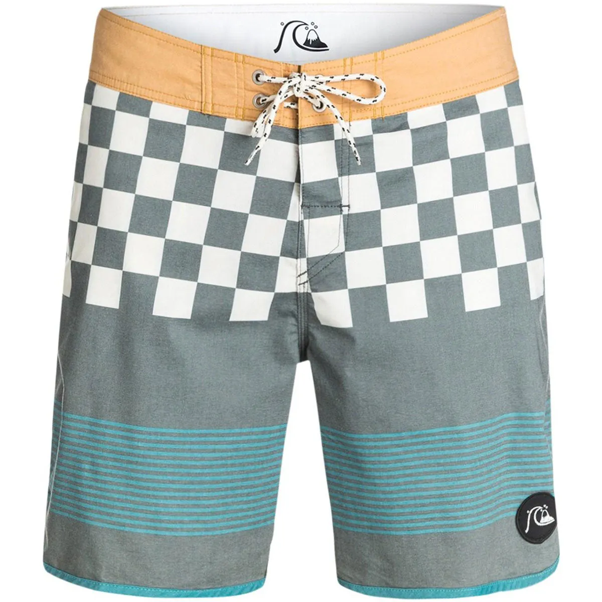 Quiksilver Brigg Block Scallop 19 Men's Boardshort Shorts (Brand New)