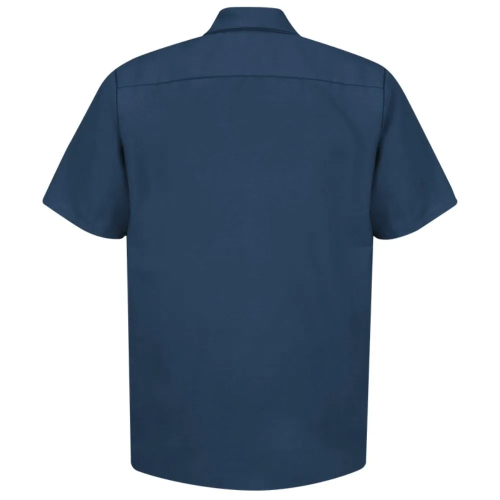 Red Kap Men's Short Sleeve Industrial Work Shirt - Navy