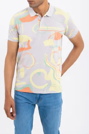 REGULAR FIT PRINTED POLO SHIRT