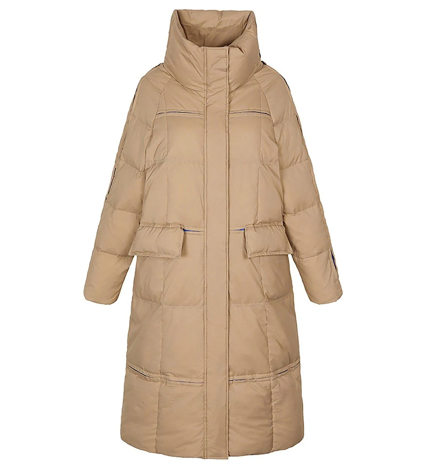 Yvonne Zip Down Puffer Midi Coat