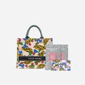 Rimau Mini Canvas Tote   2 Fashion Mask Pack Bundle (free embroidery)