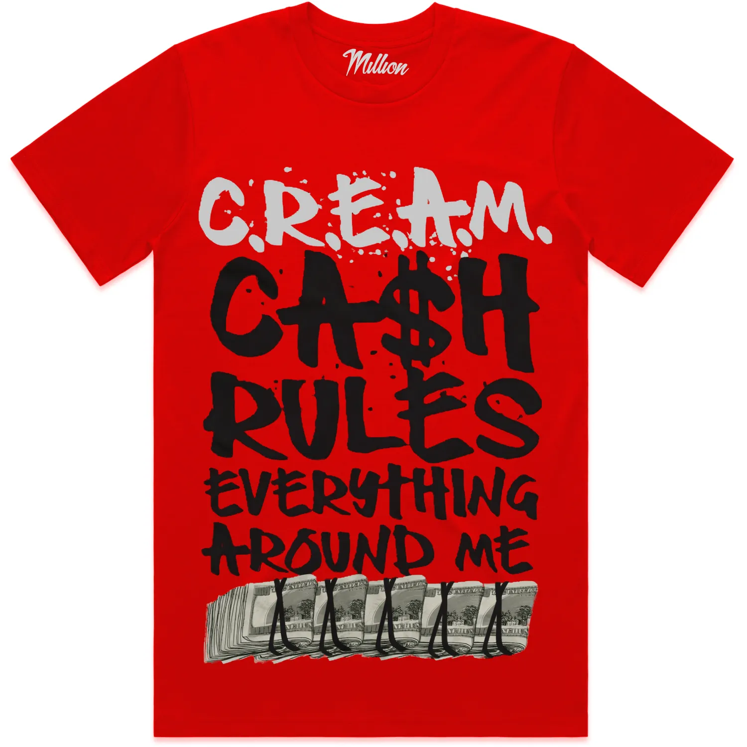 CREAM (black) : Red Sneaker Tees Shirt