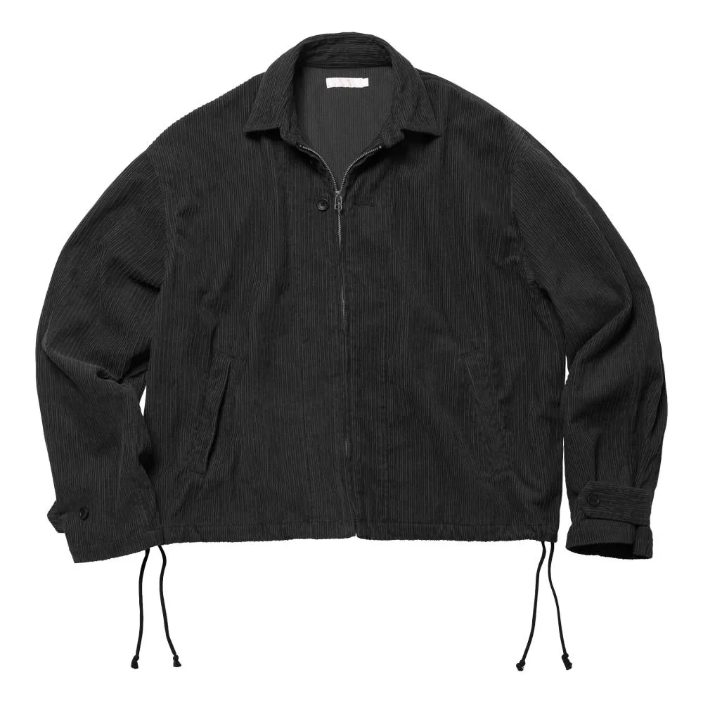 ROTOL ZIP BLOUSON- CORDUROY-BLACK