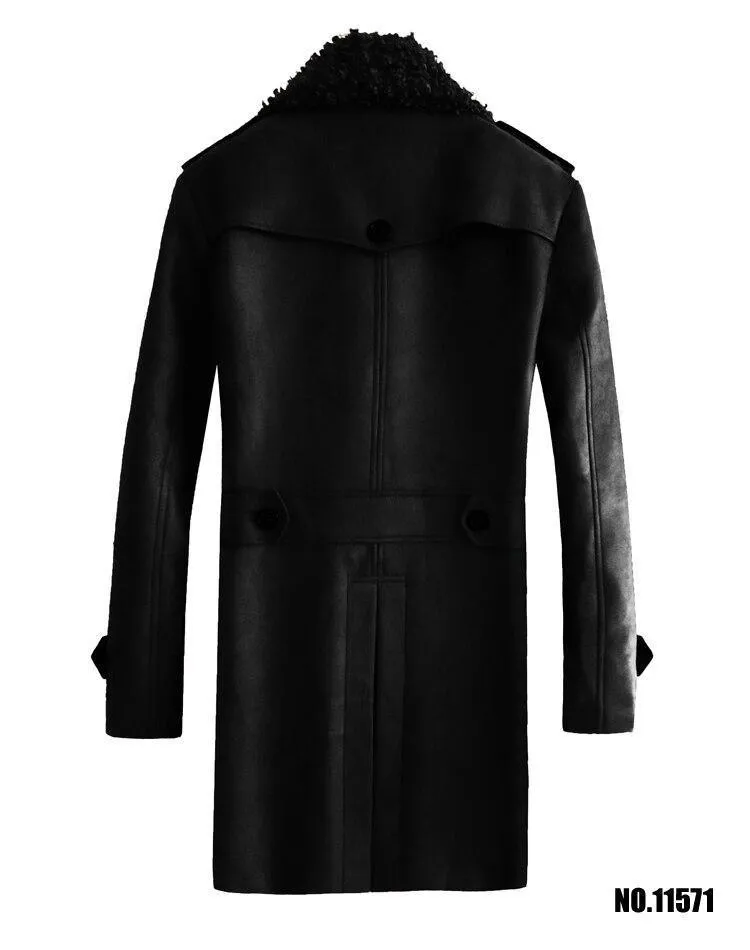 Soft Collar Winter Coat For Men