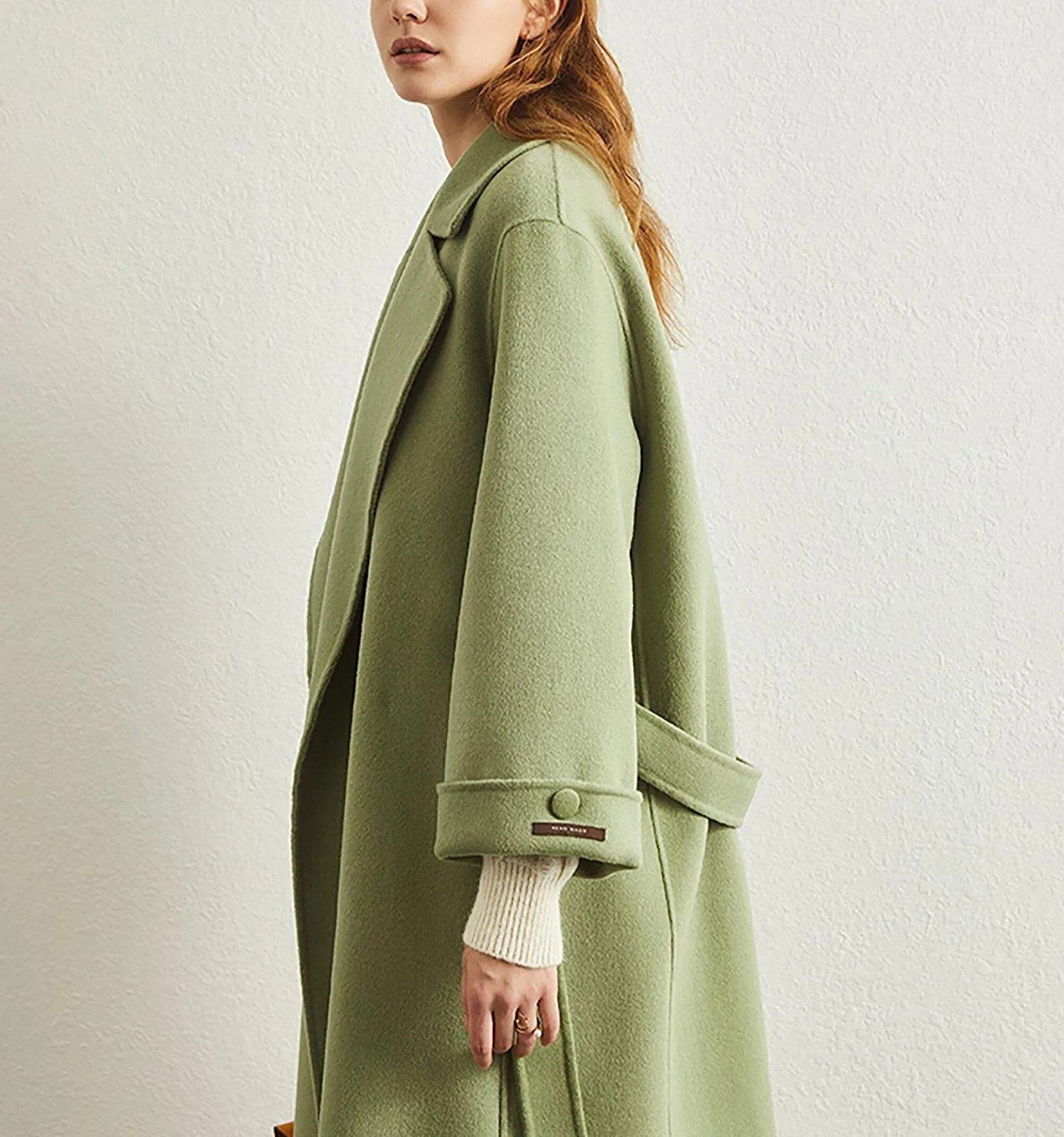 Deborah Relaxed Belted Double Face Wool Coat